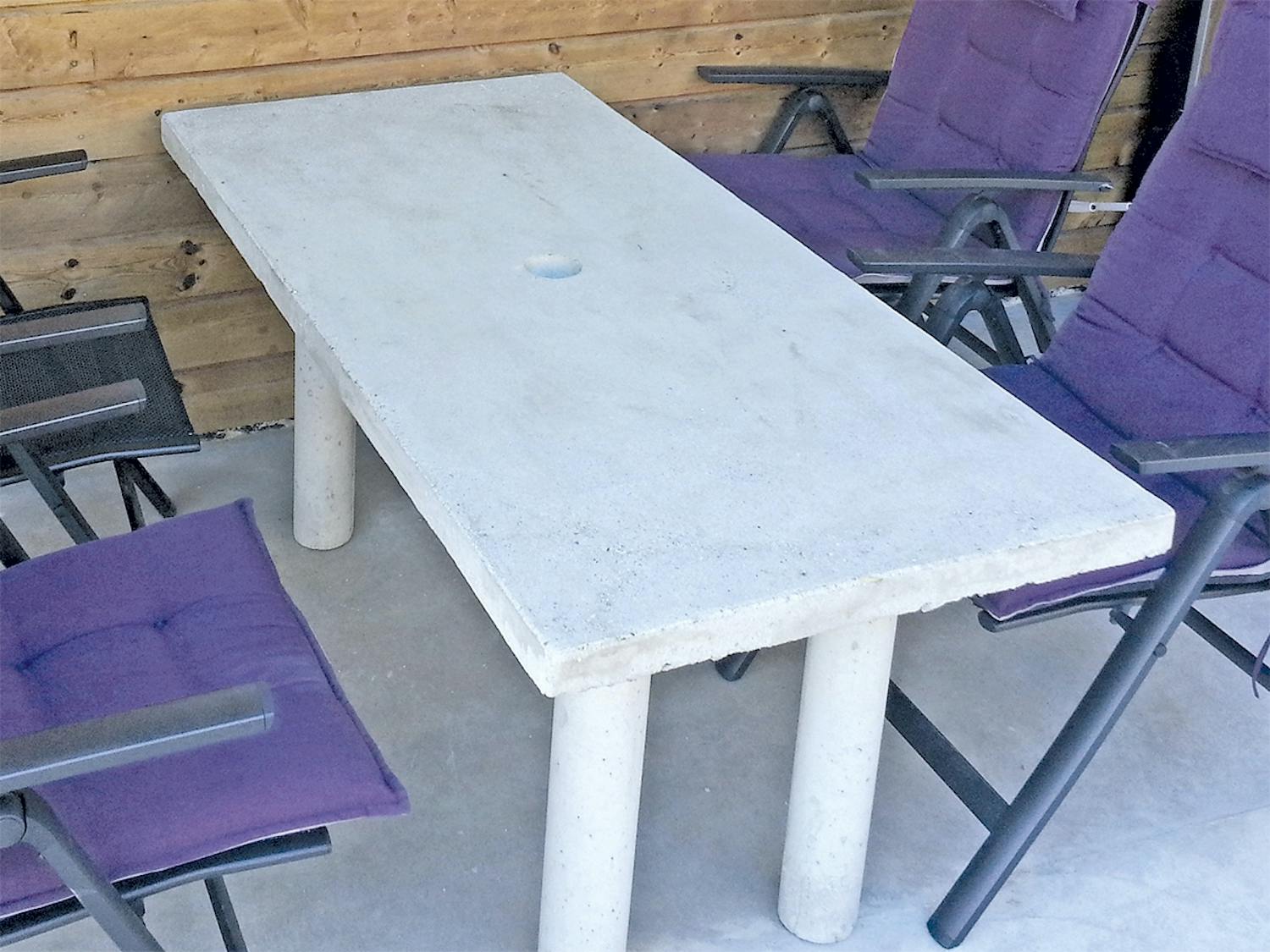 Støb beton havebord Gør Det Selv